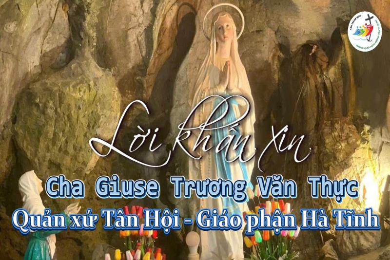 Tâm tình và lời khấn ►Cha Giuse Trương Văn Thực💦xứ Tân Hội (QB) Hành hương Năm Thánh tại Bảo Nham