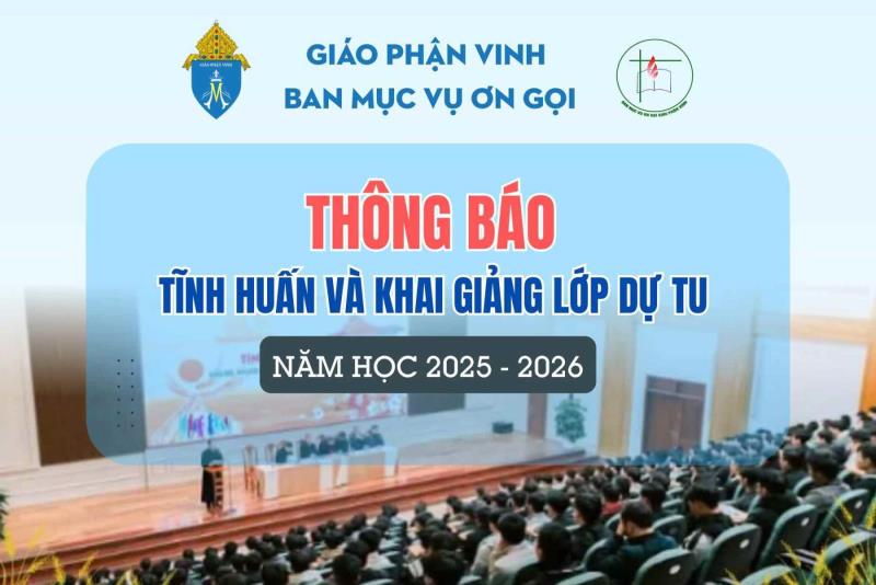 THÔNG BÁO :Về việc tĩnh huấn và khai giảng năm học 2025 – 2026 cho lớp dự tu